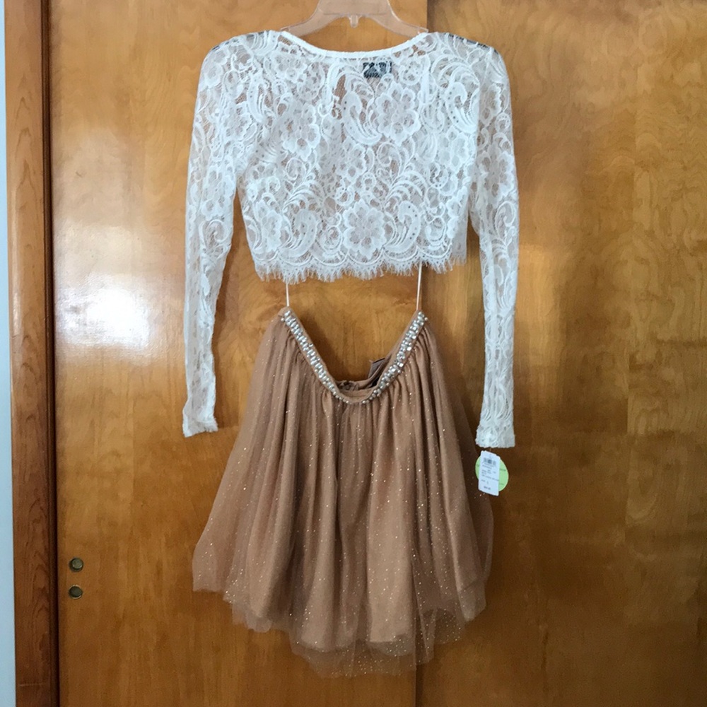 Two piece formal dress